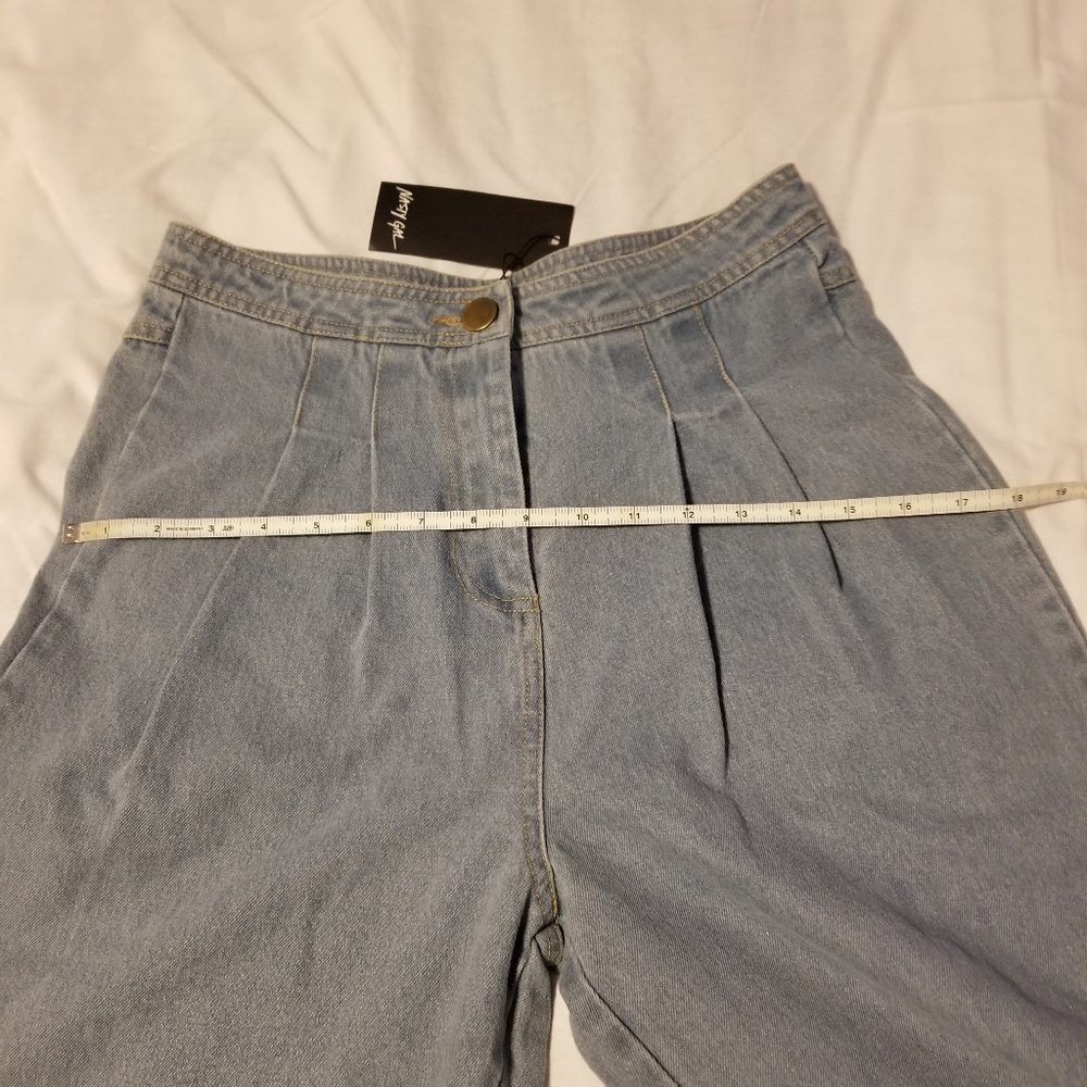 NWT Nasty Gal Collection Mom Jeans  Light Blue Size 6 - Picture 7 of 12